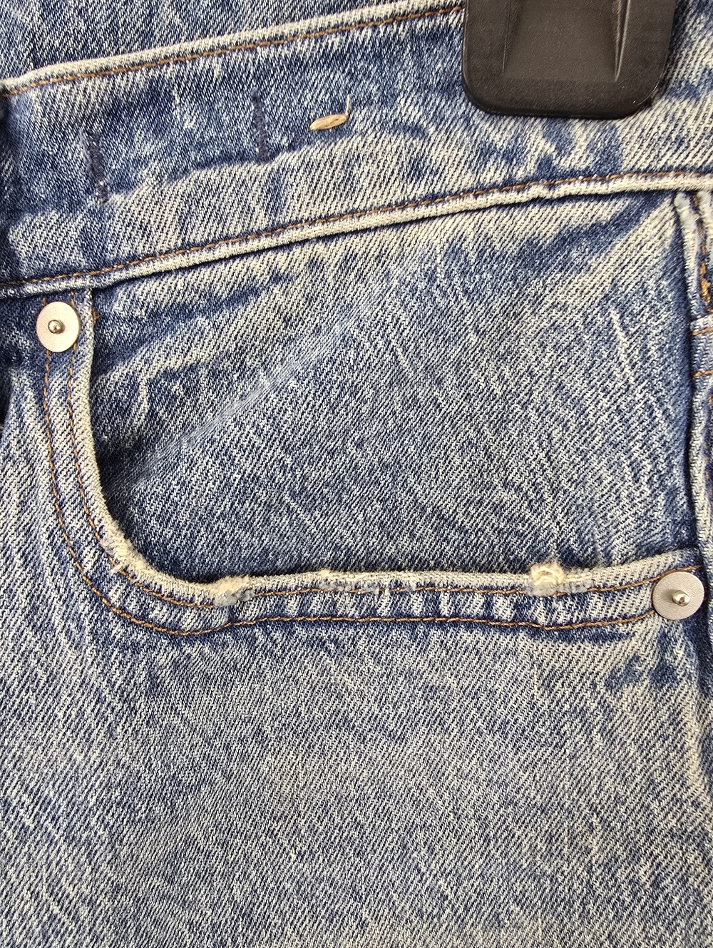Madewell The Perfect Vintage Wide-Leg Jean Blue Denim Jeans Enmore Wash Size 28 - Picture 5 of 14